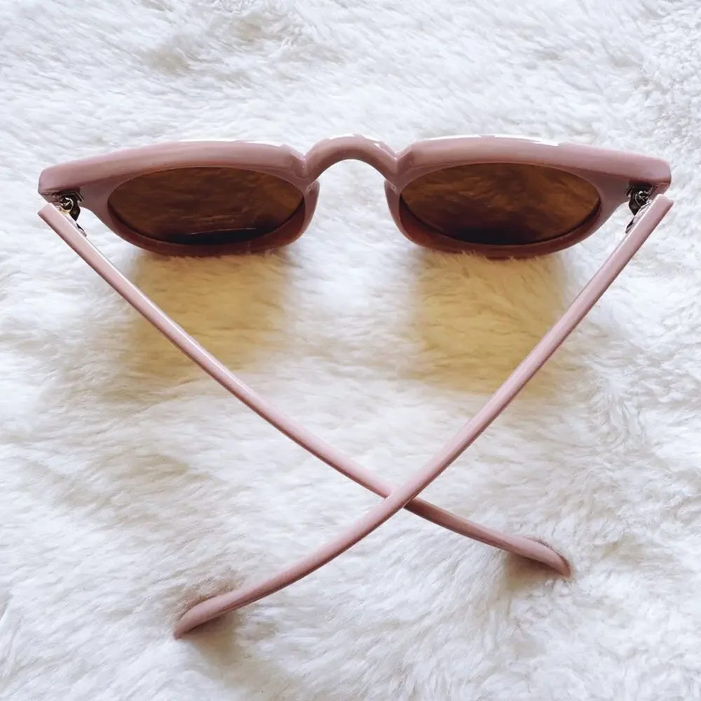 Paige Pink Round Sunglasses